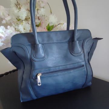 Modra tote ženska torba