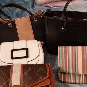 razne ženske torbe nove i jednom nošene od 3 do 5  eura