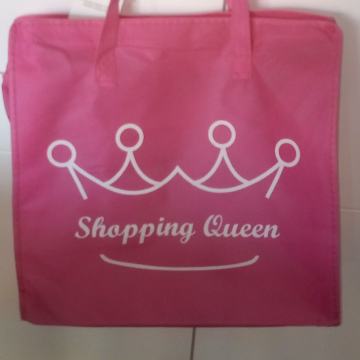 ROZA TORBA S NATPISOM "Shoping kraljica" NOVO S ETIKETOM