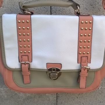 ROZA-ZELENKASTO-BIJELA TORBA