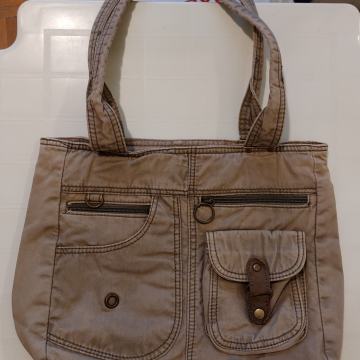 Ručna torba/ torba za na rame, smeđa, ispran izgled