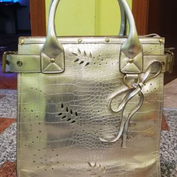 Nova srebrna velika čvrsta torba