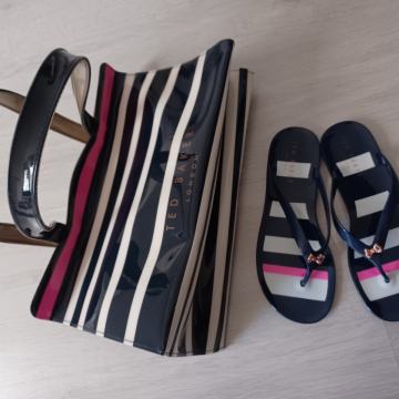 Ted Baker Set Bag & Flip-Flops 37