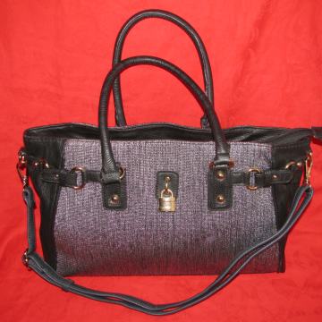 Torba Crno-Siva, Zlatni lokot. 38 x 26cm. SAND-2