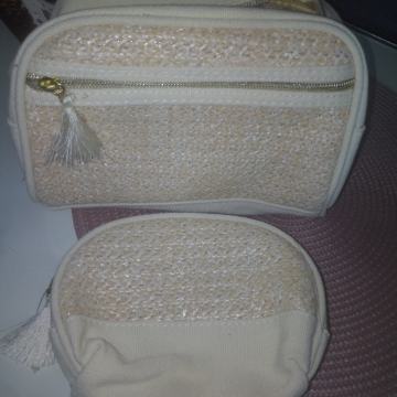 BEŽ KOZMETIČKE TORBICE - NOVO obje za 12 eur