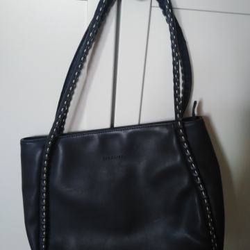 Torba, modra s bijelim obrubom