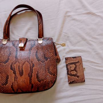 Torba i novčanik od zmijske kože - NOVO