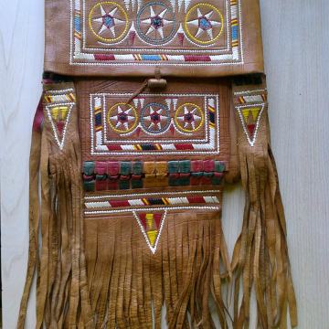 Kožna Indijanska Torba - retro