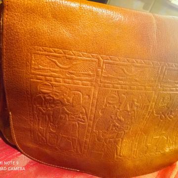 TORBA,torbica Š-30,V- 25cm-Koža, Vintage Egipat