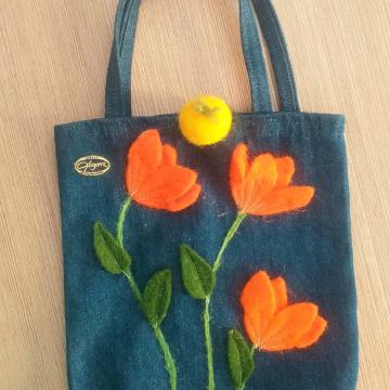 TORBICA..JEANS TORBICA S DETALJIMA FILCANE VUNE! ORIGINALLL