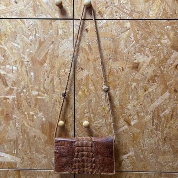 Torbica od krokodilske kože, vintage