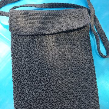 TORBICA pletena-ručni rad-Vintage