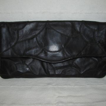 Torbica, stara izrada. Prava koža-mozaik.32 x 17cm.LEX8