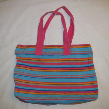 Torbica ženska platnena, šarena 39 X 27 cm