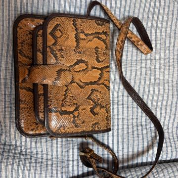Vintage torbica od zmijske kože