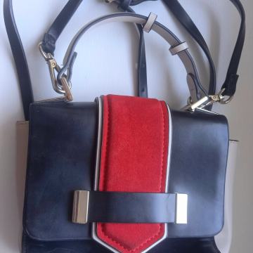 Vintage ZARA Basic Collection ženska torbica trobojna tricolor samosto