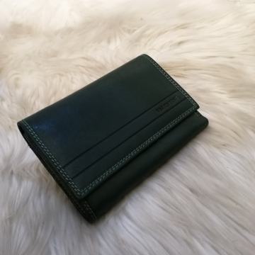 Zeleni Valentni kožni novčanik