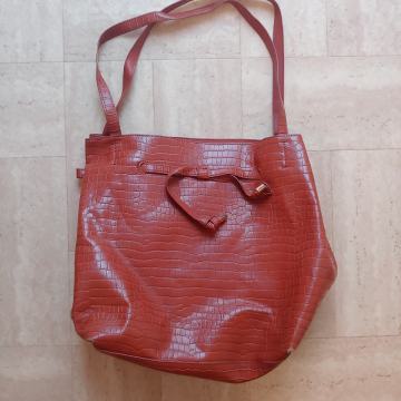 Ženska kožna torba 35 x 30 cm, H&M