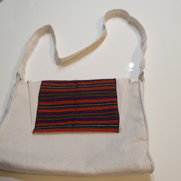 Ženska torba od domaceg platna, rucni rad!!