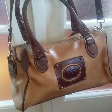 Kožna torba, vintage, Etienne Aigner