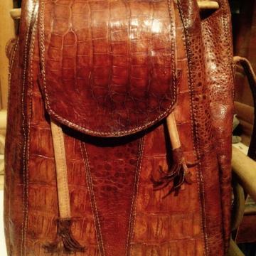 Ženska torbica krokodilska i žablja koža!