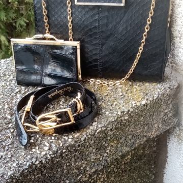 Ženska torbica+novčanik+remen zmija