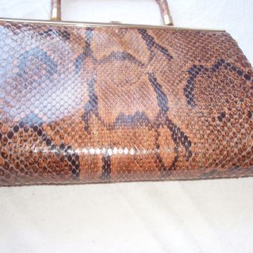 Ženska torbica- Piton, prava koža