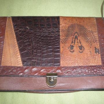 ŽENSKA VINTAGE KOŽNA TORBICA 34 x 20cm