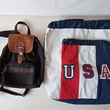 Ženski mali ruksak i vrećasti ruksak USA torba