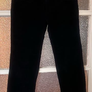 Crne plišane traperice Armani