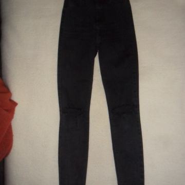 Zara crne skinny traperice