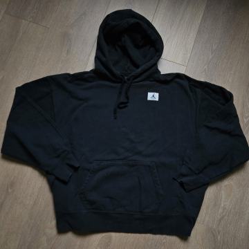 Air Jordan ženska baggy hudica crna Oversized fit