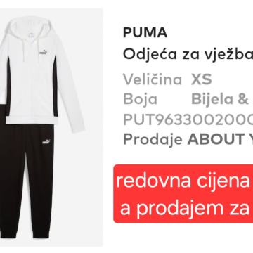 PUMA ženska trenirka, XS - NOVO