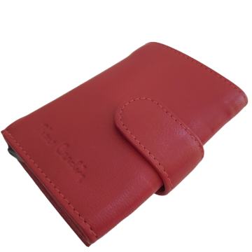 Novčanik crveni za kartice i novčanice Pierre Carrdin