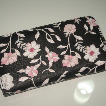 STRADIVARIUS CRNI CVJETNI NOVČANIK - NOVO