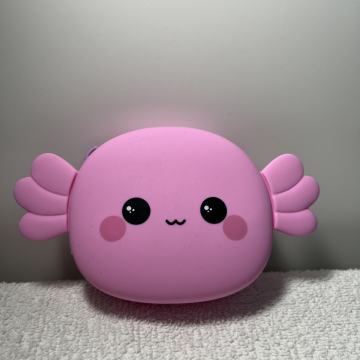 Preslatki rozi silikonski novčanik za kovanice - Axolotl