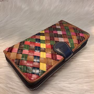 Šareni novčanik koža 19,5x10,5