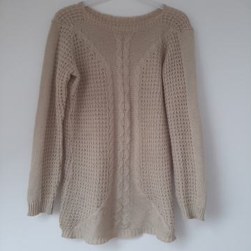 Bež vesta na pletenice 36 38