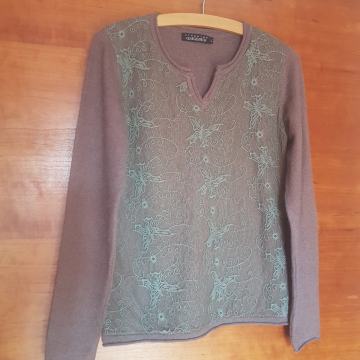 Džemper - čipka / M