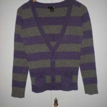 H&M - ŽENSKA TOPLA VUNENA VESTA / PULOVER 34 - 36 S