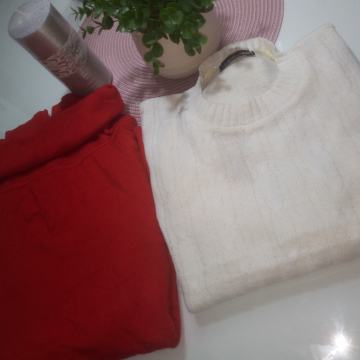 2 PULOVERA vel . 38/40 = 15 eur oboje