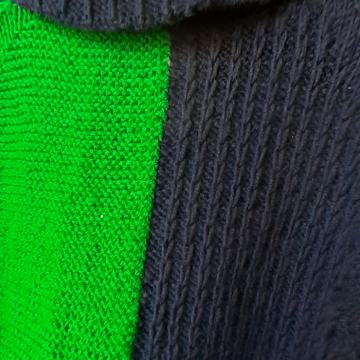 Modro-zelena vunena tunika L-XL/42-44