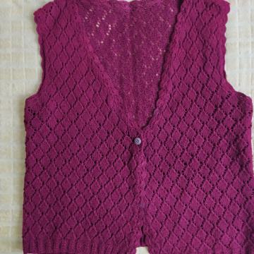 Vesta ženska bezrukavnik "Bordo crvena" vel L