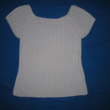 Ženska bijela vesta s kratkim rukavima vel. 38