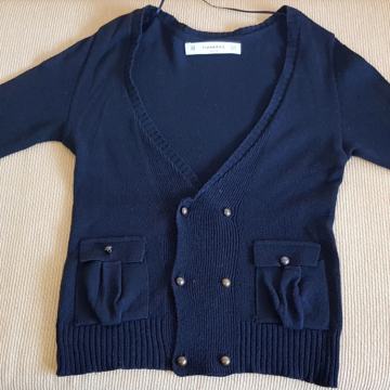 Zara ženska tamnoplava vesta na kopčanje