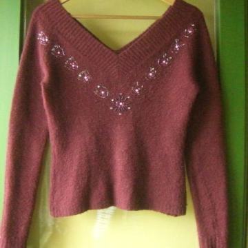 ŽENSKA TOPLA VUNENA VESTA / PULOVER 38 - 40 M