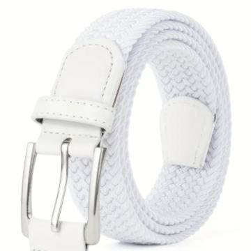 BIJELI PLETENI REMEN vel.110 - NOVO