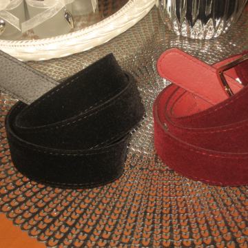 CRNI I BORDO PLIŠANI REMEN NEW YORKER - NOVO