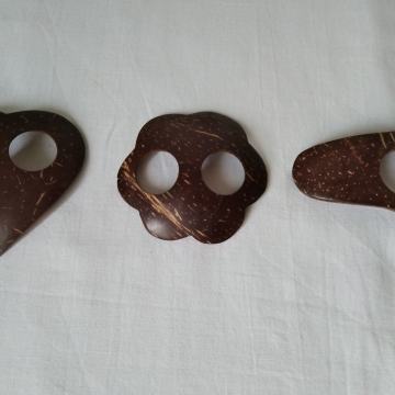 Kopča od kokosa za pareo sarong maramu šal Drvena šnala