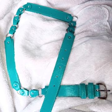 PLAVO ZELENI TIRKIZNI REMEN vel 85 cm NOVO